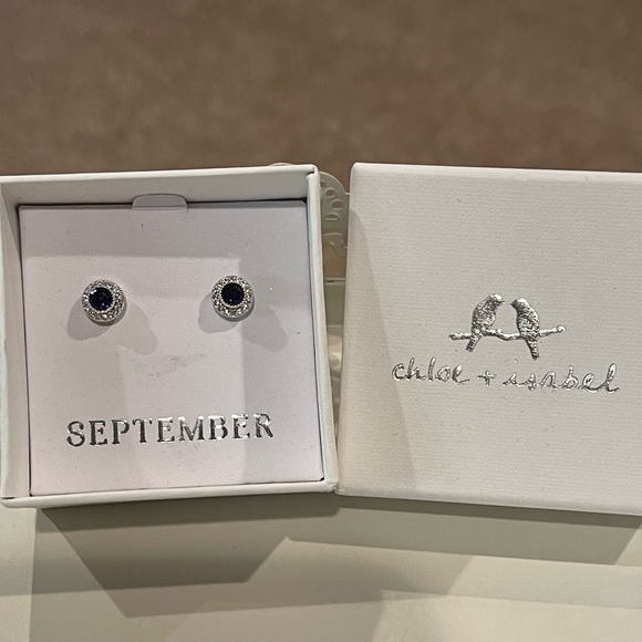 Chloe + Isabel September Sapphire Earrings - Picture 3 of 4